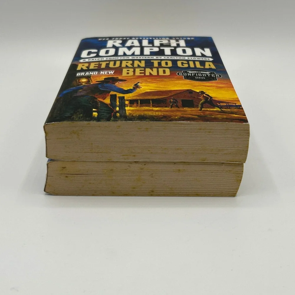 BUNDLE Ralph Compton 2 Western Fiction Book Lot Paperback Cowboy Action Frontier
